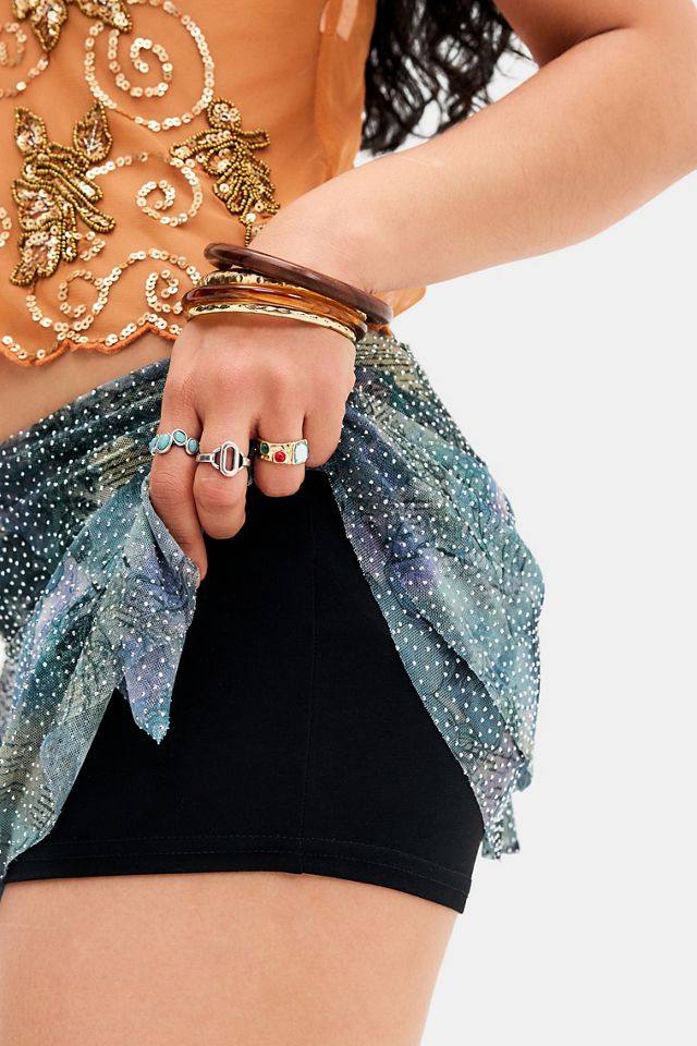 Mini Falda-Short Belle con Pedrería UO #2