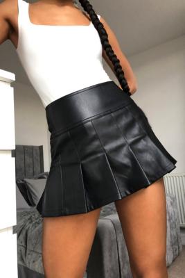 Faux leather 2025 skirt urban outfitters