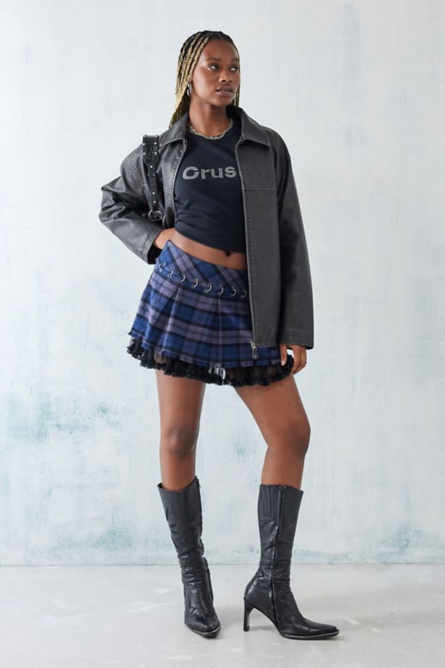 Short plaid clearance skirt urban outfitters