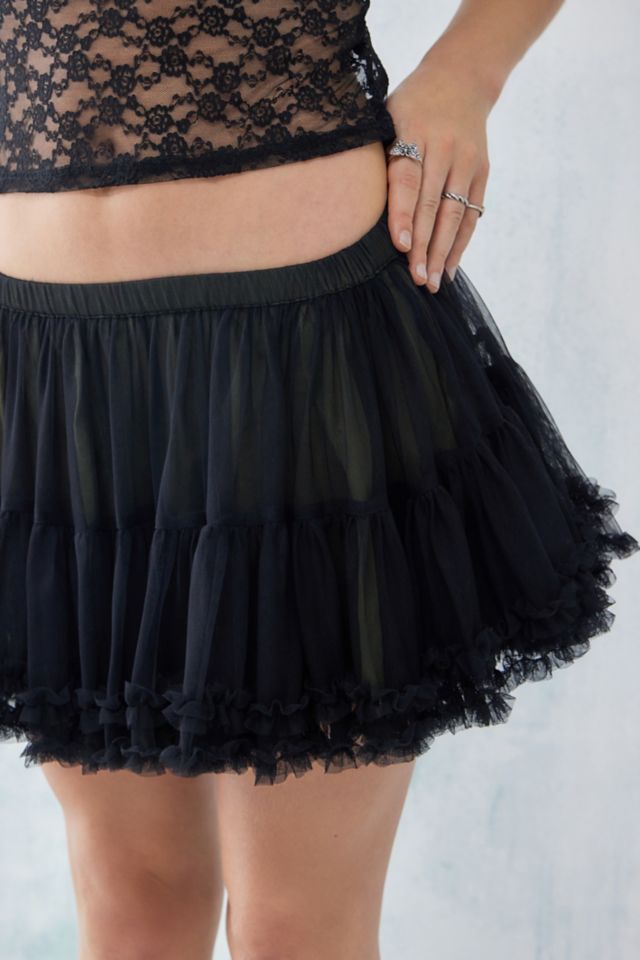 Black tulle shop mini skirt uk