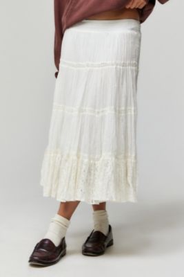 White Skirts White Mini Midi Maxi Skirts Urban Outfitters UK