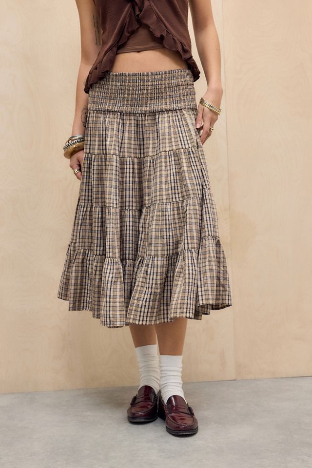 BDG Falda Midi a Cuadros Bea #1