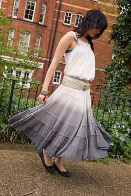 Jupe midi Eila effet dégradé Kimchi Blue