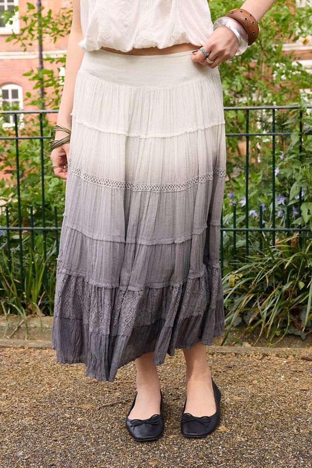 Falda Midi Eila Dip Dye Kimchi Blue #1