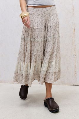 Falda Midi Kimchi Blue Ella con Estampado Ditsy