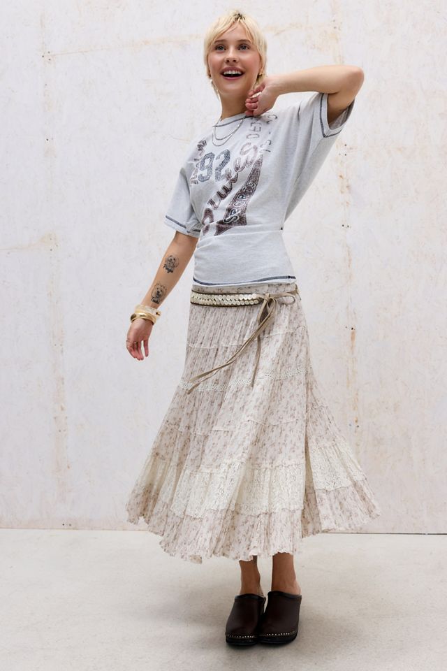 Falda Midi Kimchi Blue Ella con Estampado Ditsy #1