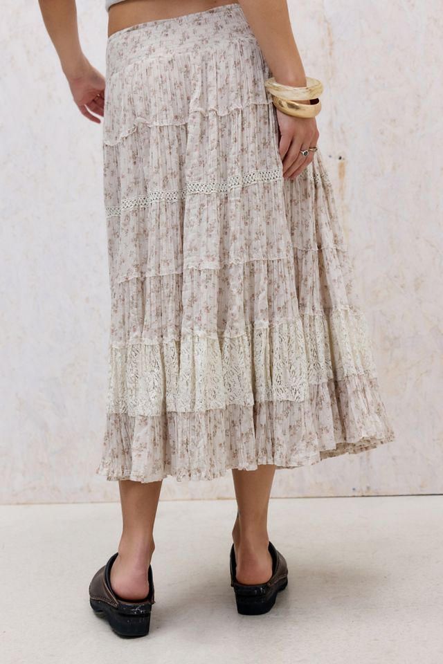 Falda Midi Kimchi Blue Ella con Estampado Ditsy #3