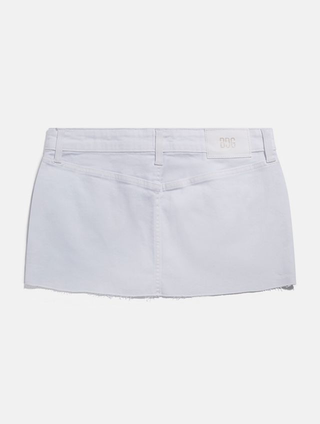 BDG Extreme Y2K Low Rise White Mini Skirt #5