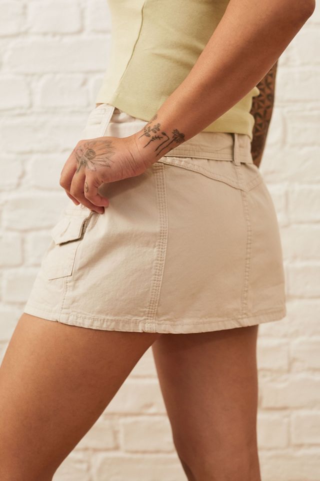 UO 90s Belted Cargo Mini Skirt #1