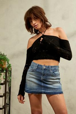 Long blue jean shop skirts urban outfitters