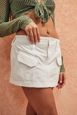 High waisted white skirt urban outlet outfitters