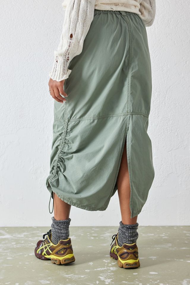 BDG Khaki Cargo Maxi Skirt #4