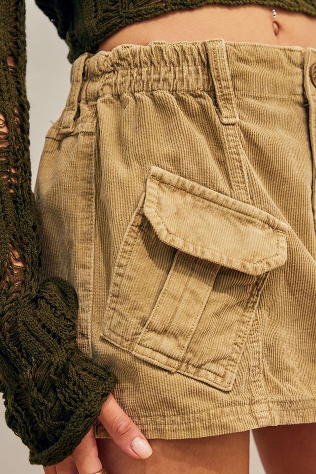 BDG Y2K Sand Corduroy Cargo Skirt | Urban Outfitters UK