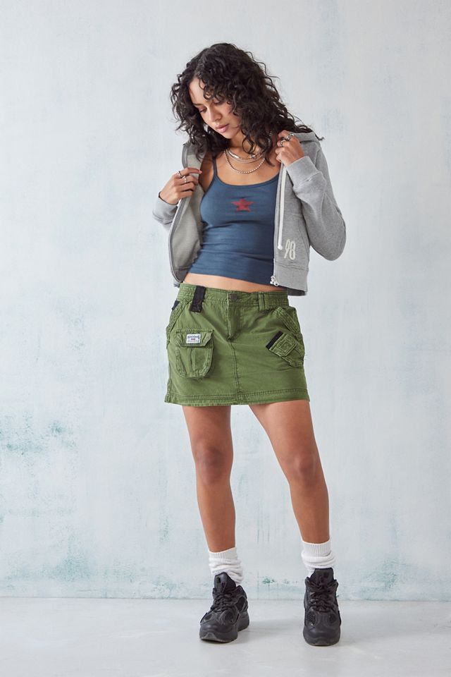 BDG Khaki Y2K Cargo Skirt #1