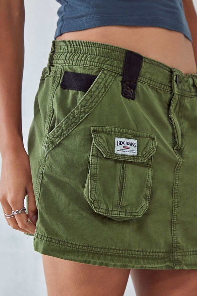 BDG Khaki Y2K Cargo Skirt #3