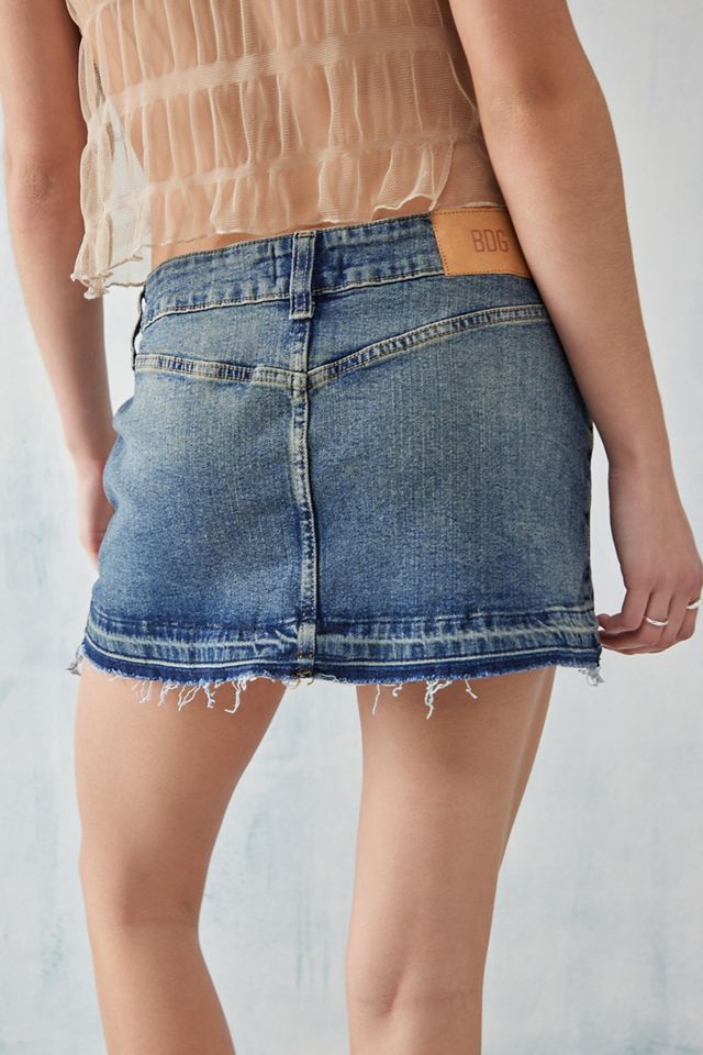 BDG Washed Denim Extreme Mini Skirt | Urban Outfitters UK