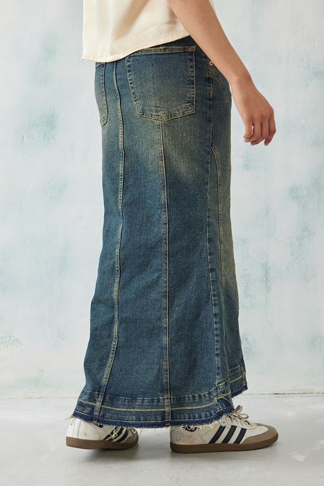 BDG Maxi gonna in denim tinta a coda di pesce  #3
