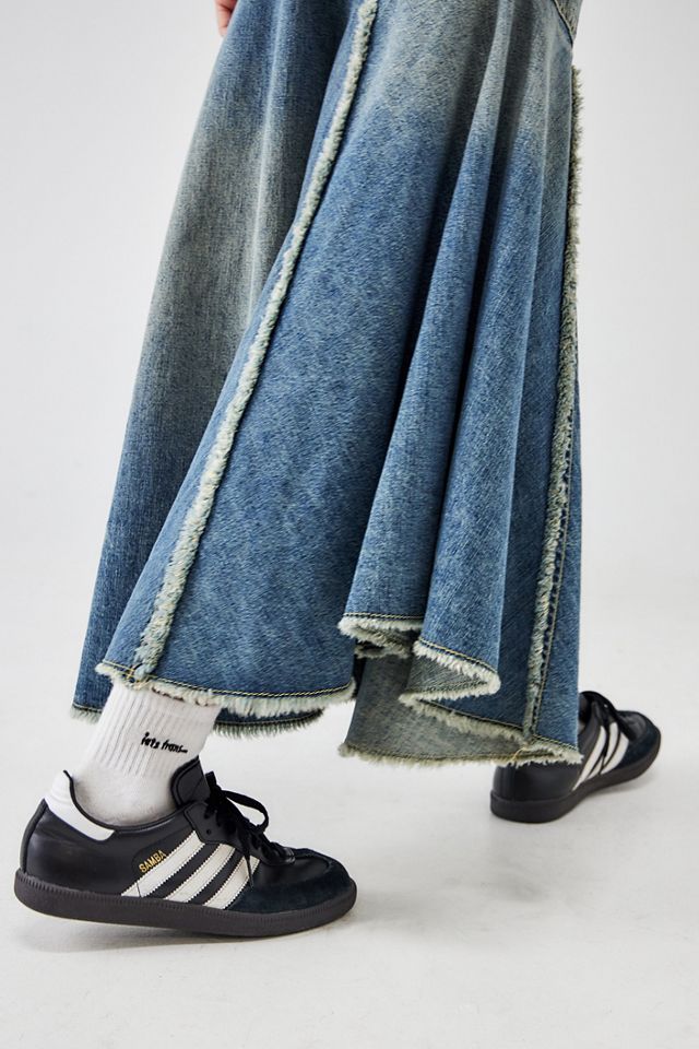 BDG Washed Denim Basque Midi Skirt #2