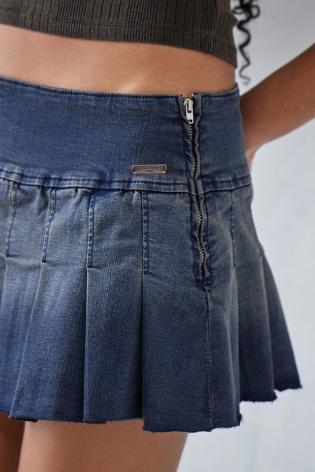 Bdg Denim Mini Kilt Urban Outfitters Uk 2627