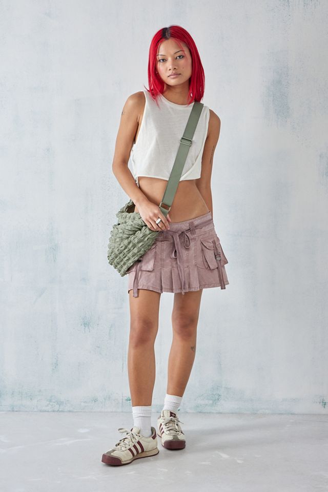 UO Pink Utility Cargo Micro-Mini Kilt #1