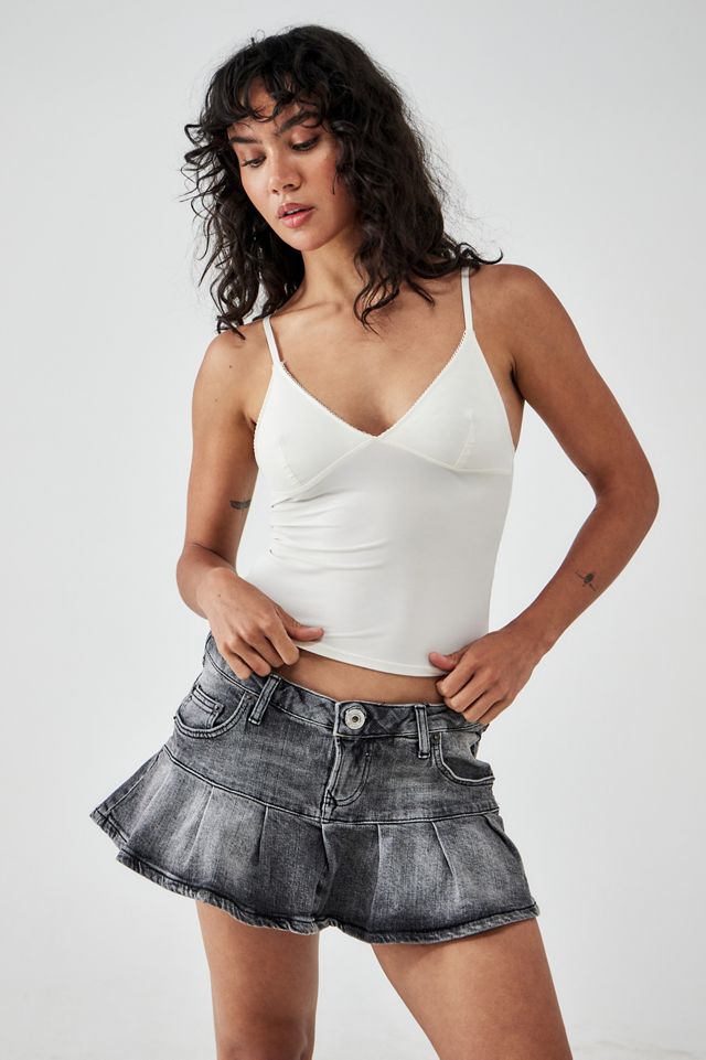 Bdg Kara Denim Mini Kilt Urban Outfitters Uk 0145