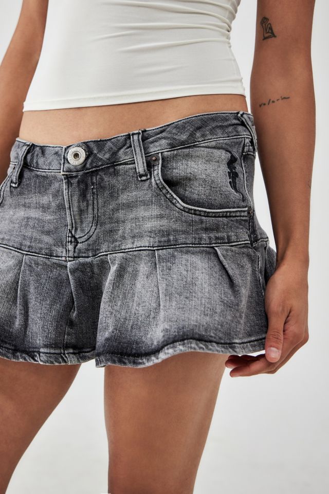 Bdg Kara Denim Mini Kilt Urban Outfitters Uk 1160