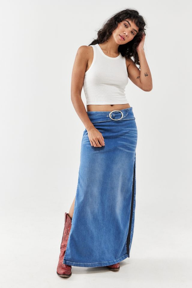 BDG Missy Denim Maxi Skirt | Urban Outfitters UK