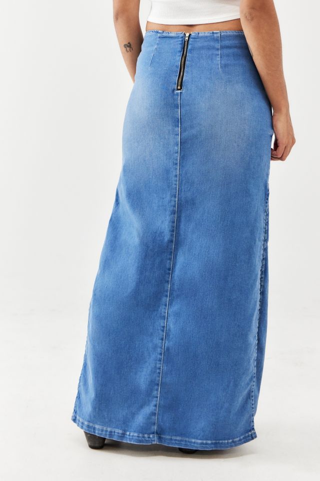 BDG Missy Denim Maxi Skirt | Urban Outfitters UK