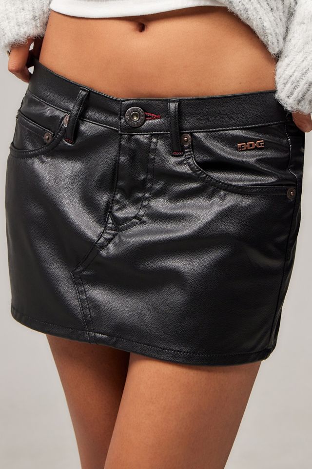 BDG Ultimate Faux Leather Mini Skirt  #1