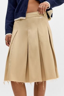 BDG Finley Chino Midi Skirt