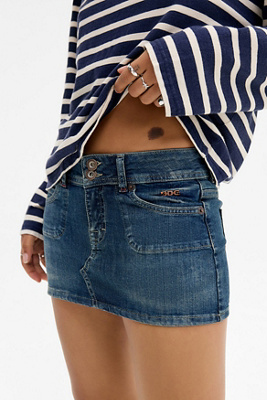 Jupe en denim double tige en taille: XL - BDG - Modalova