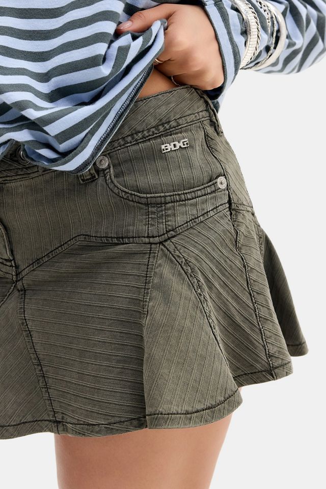BDG Godet Denim Mini Skirt #1