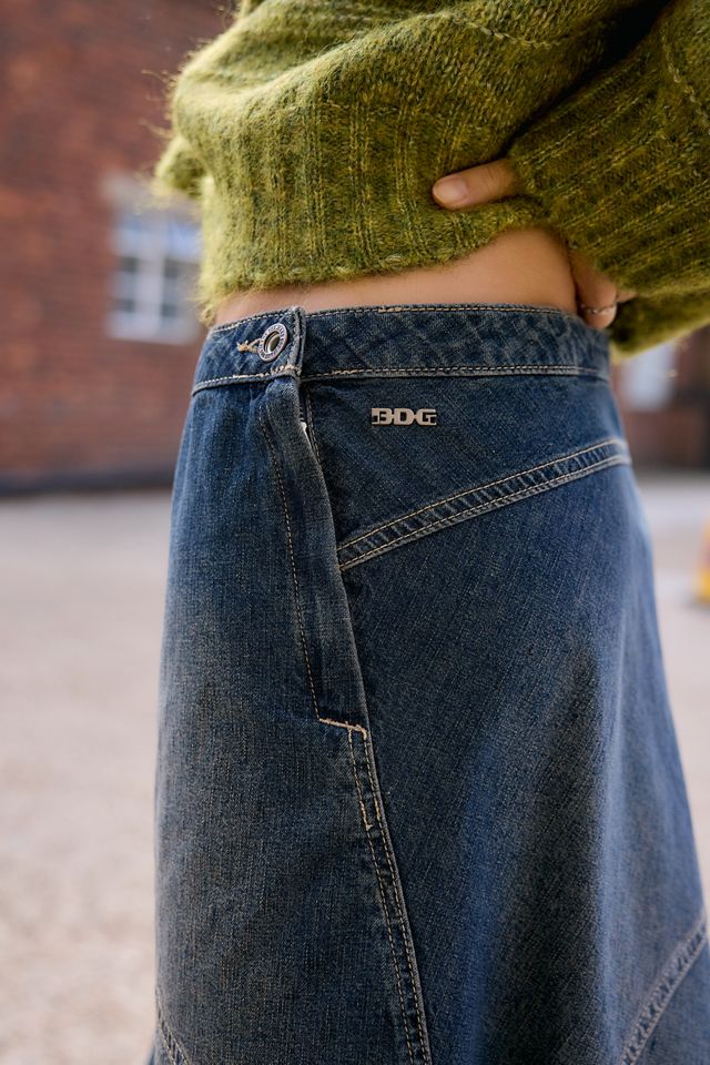 Jupe midi en denim Rowan BDG #1