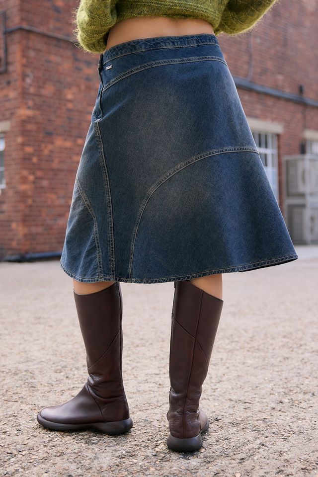 Jupe midi en denim Rowan BDG #3