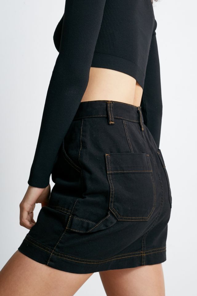 BDG Black Carpenter Mini Skirt #1