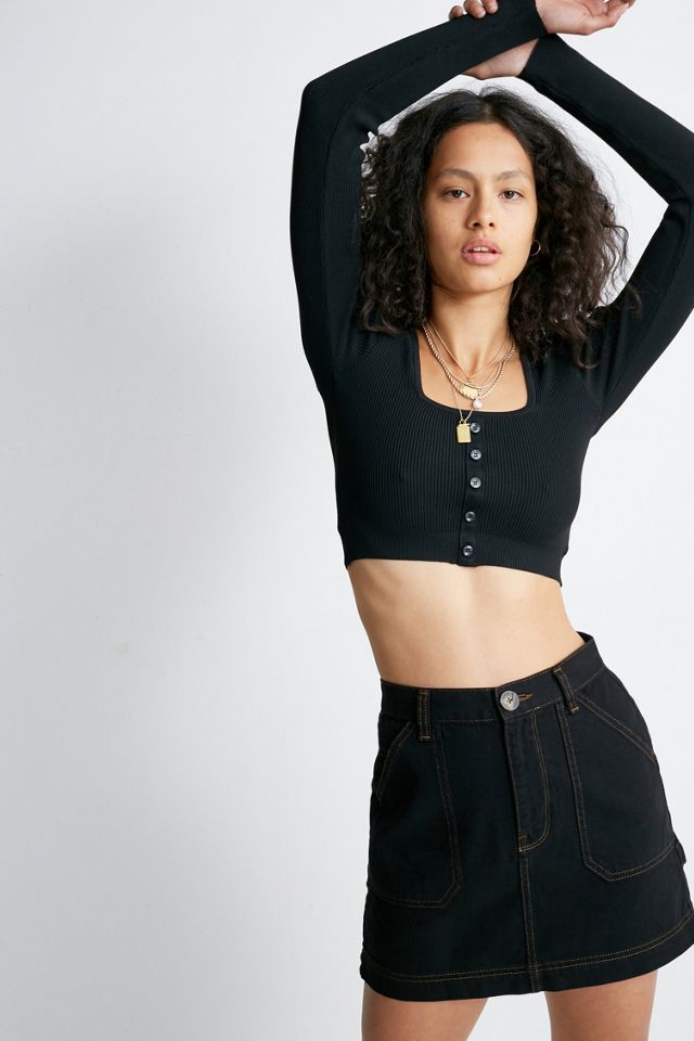 BDG Black Carpenter Mini Skirt #2