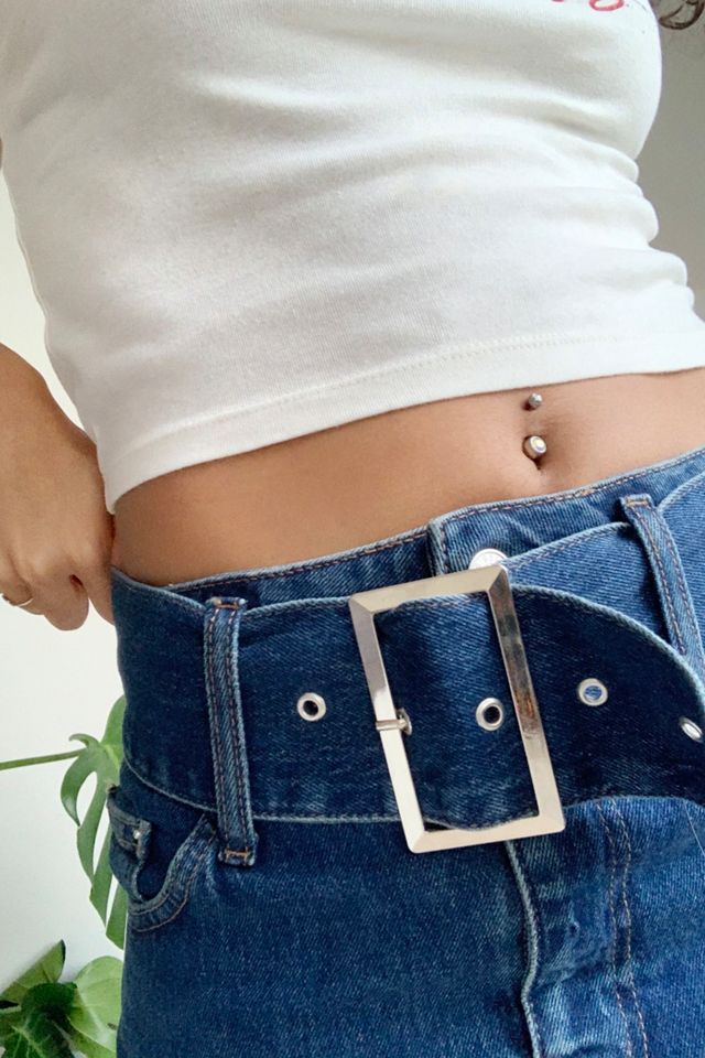 BDG Belted Low-Rise Denim Mini Skirt #2