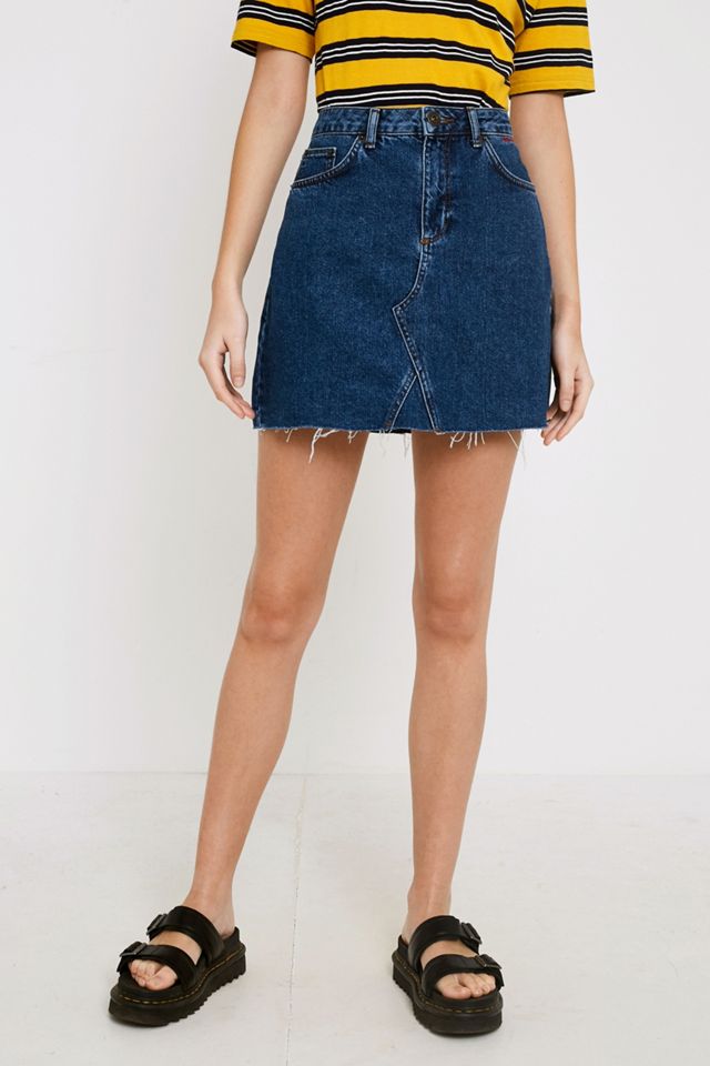 BDG Embroidered Text Pocket Denim Mini Skirt #1