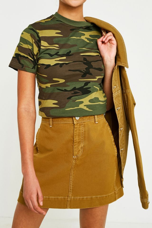 BDG Contrast Stitch Workwear Skirt #1