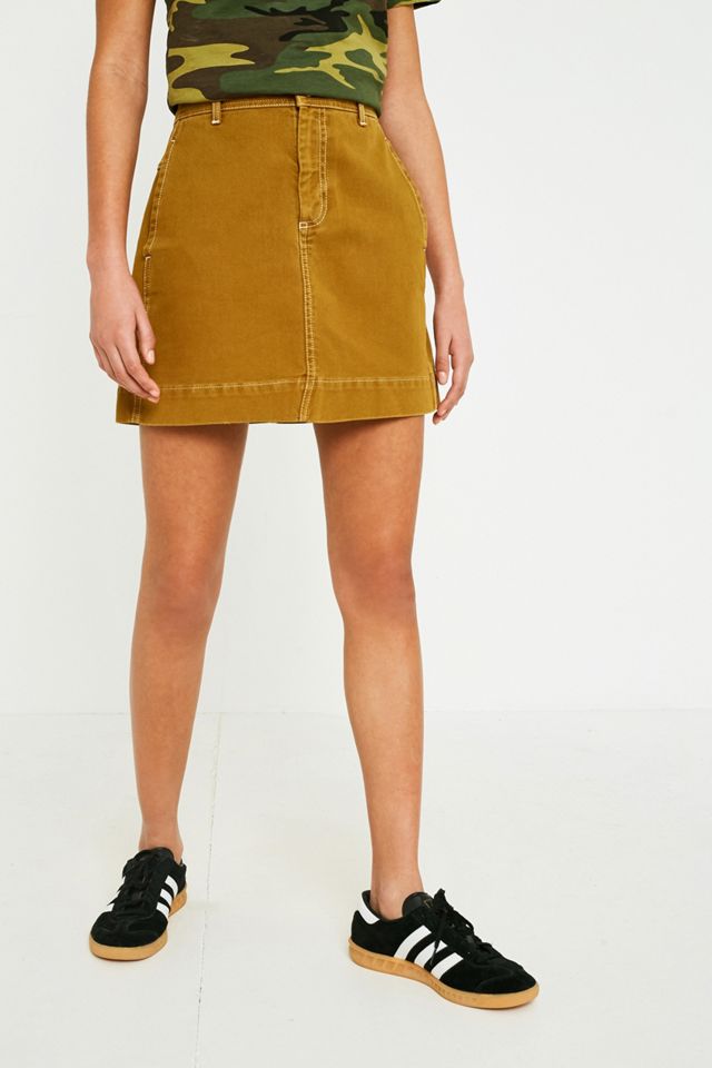 BDG Contrast Stitch Workwear Skirt #3