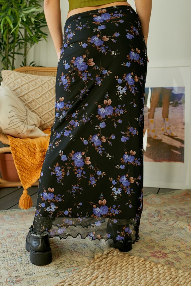 Urban outfitters shop long floral skirt