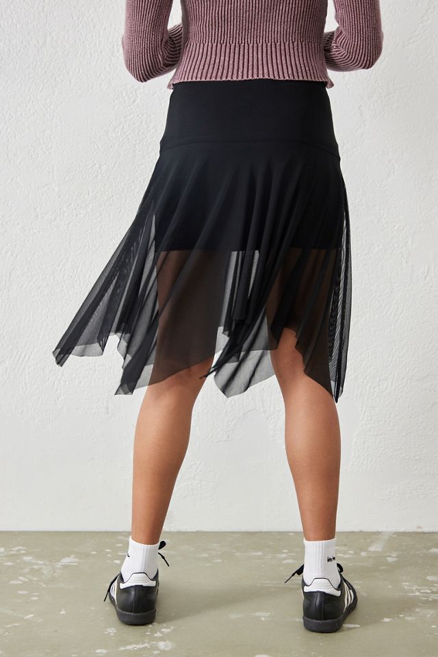 UO Black Hanky Hem Ballet Midi Gonna  #2