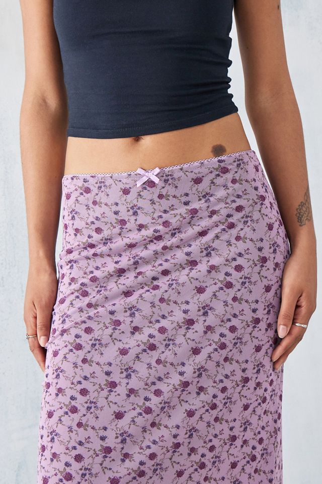 UO Ditsy Floral Mesh Maxi Skirt #3