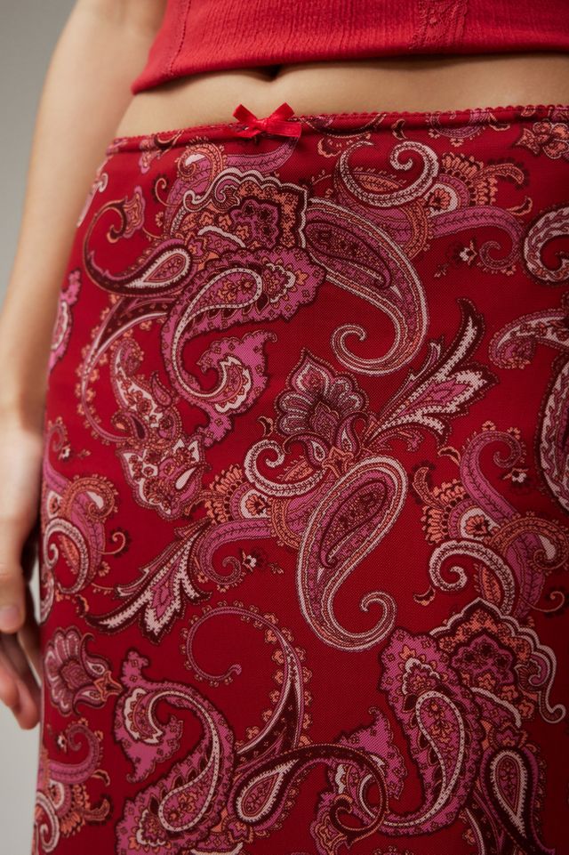 UO Paisley Mesh Maxi Skirt #2