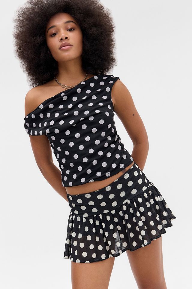 UO Lola Polka Dot Mini Skort #2
