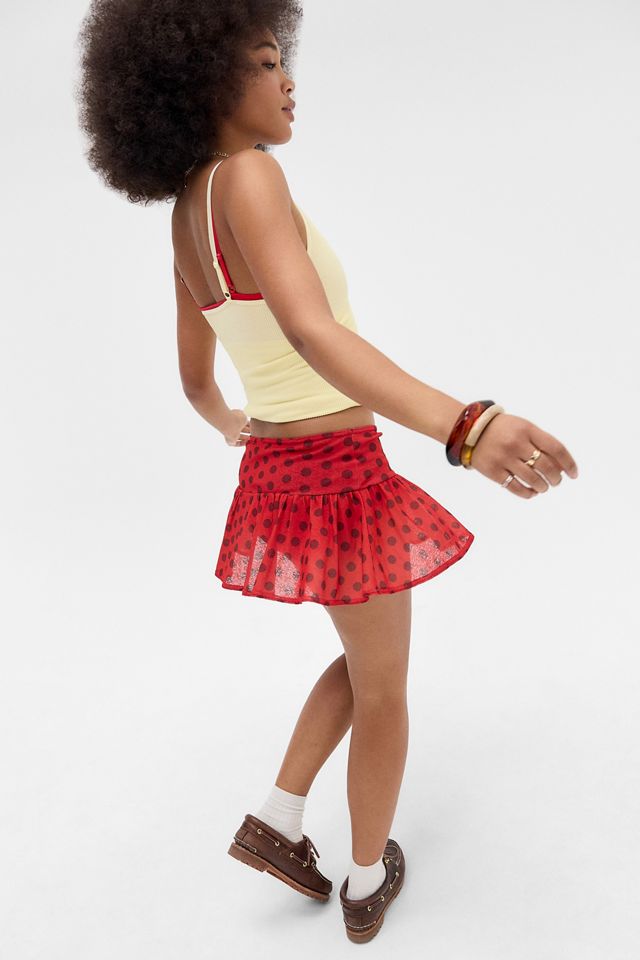 UO Lola Polka Dot Mini Skort #2