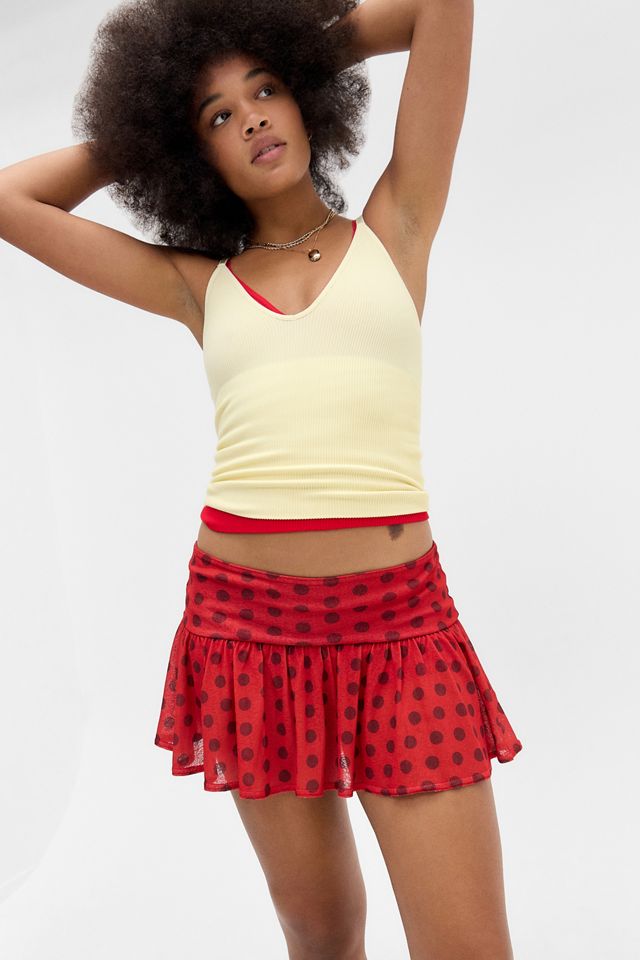 UO Lola Polka Dot Mini Skort #3