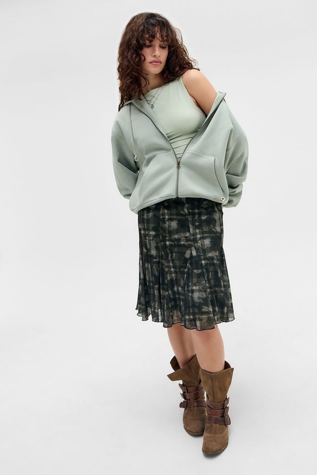 Falda midi Joni Godet de UO #2