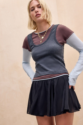 Jupe Mini en Maille Olga en taille: TTP - Kimchi Blue - Modalova