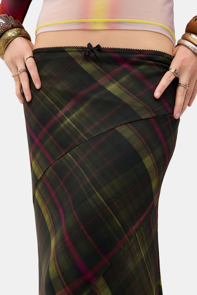 UO Contour Column Mesh Maxi Skirt #2